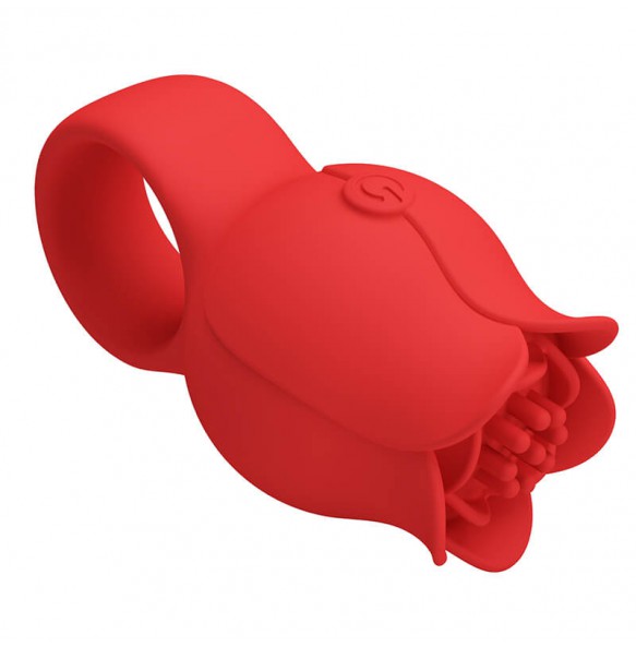 PRETTY LOVE - Jae Rose Finger Vibrator Ring (Chargeable - Red)